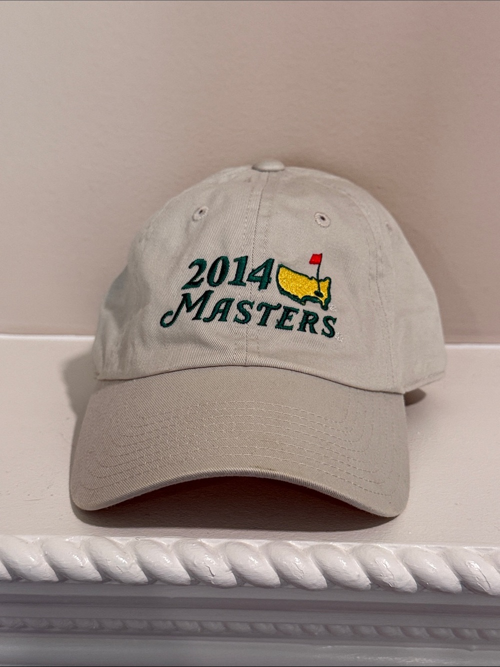 2014 Masters Hat Khaki Cotton - Bubba Watson Win Year